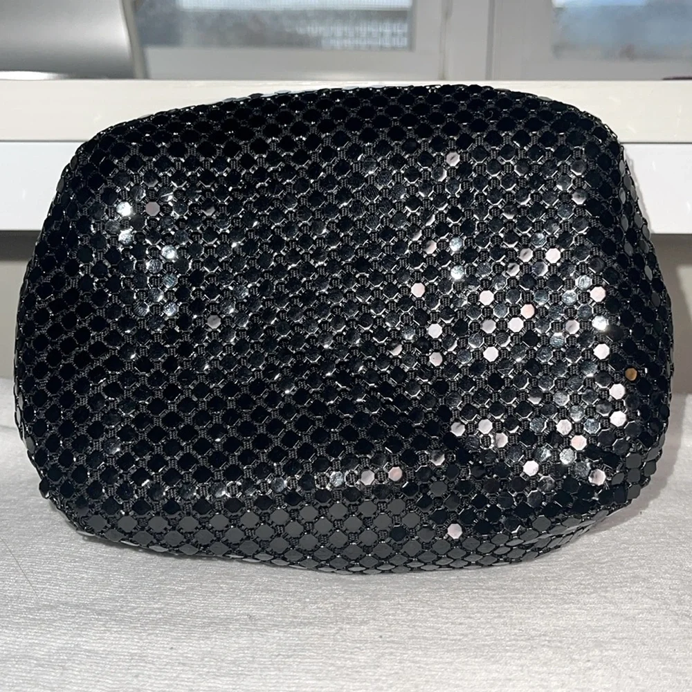 Vintage Black Mesh Wallet/Clutch